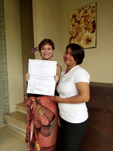 Reeva Bali Spa School Student